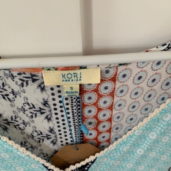 Patchwork style short swing dress - Picture 2 of 7